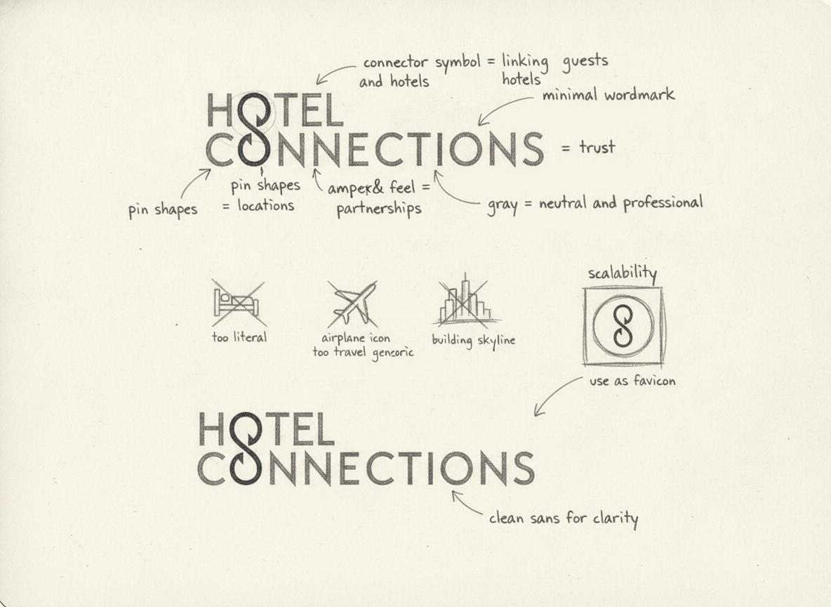 Logo Case Study: Hotel Connections