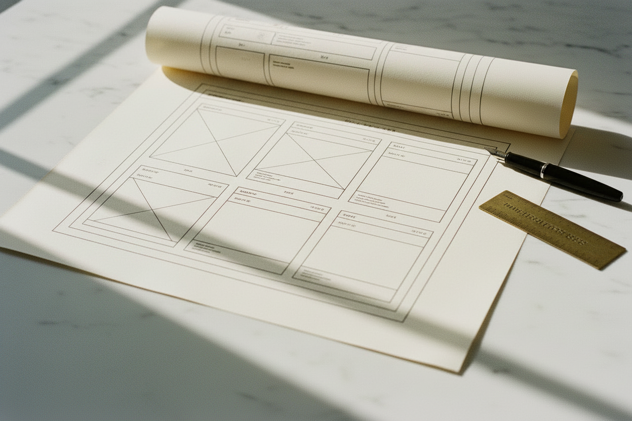 Step 1 — UI Strategy Flat Lay