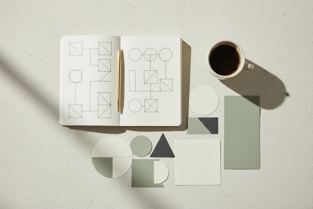 Strategy — Editorial Flat Lay
